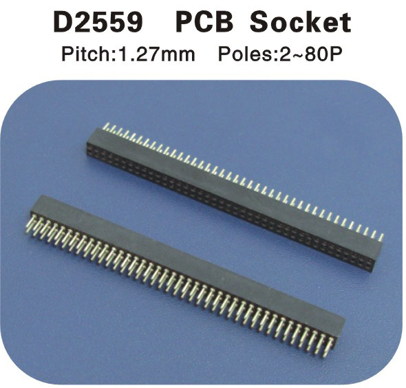 PCB Socket 1.27圓孔排母 D2559