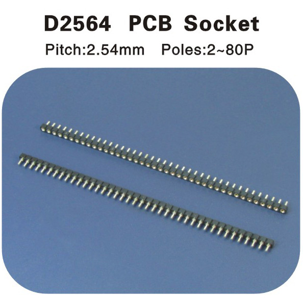 PCB Socket 2.54圓形排針 D2564